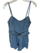 Show Me Your Mumu Size M Med Light Wash Cotton Blend Spaghetti Strap Romper Med Light Wash / M