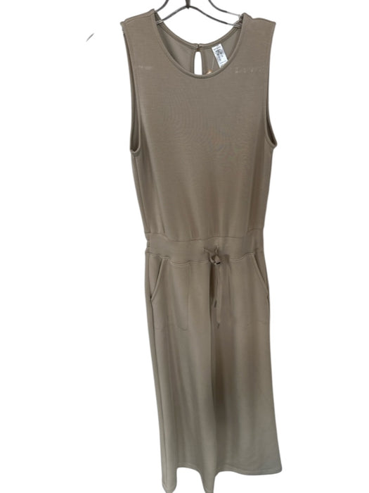Spanx Size XS Taupe Modal Blend Sleeveless Drawstring Athletic Jumper Taupe / XS