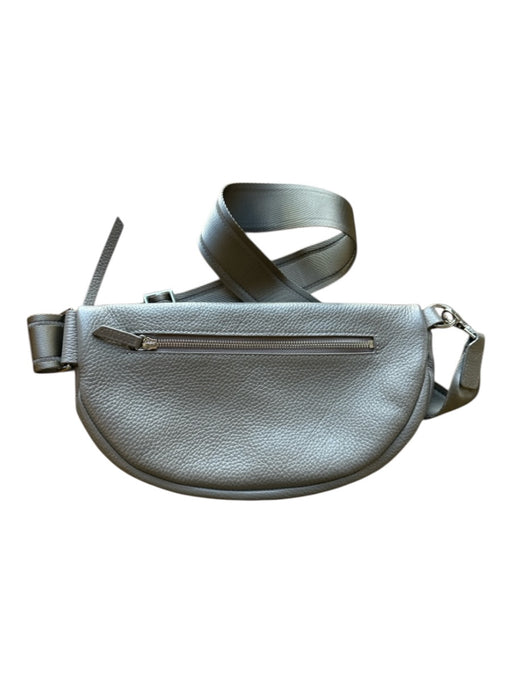 Quince Mushroom Leather Pebbled Outer Pocket Canvas Strap Crossbody Bag Mushroom / S