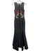 Xscape Size 2 Black, Silver, Red, Blue Polyester Mesh Upper Sleeveless Gown Black, Silver, Red, Blue / 2