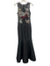 Xscape Size 2 Black, Silver, Red, Blue Polyester Mesh Upper Sleeveless Gown Black, Silver, Red, Blue / 2