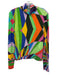 Siedres Size L Multi Viscose Blend Geo Print Long Sleeve Turtleneck Top Multi / L