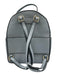 Calpak Blue Leather Zip Close Adjustable Strap Saffiano Whip Stitch Backpack Blue