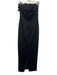 Black Halo Eve Size 6 Black Poly Blend Sleeveless Floor Length Satin Gown Black / 6