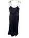 Amsale Size 8 Navy Polyester Mermaid Zip Back Straps floor length Gown Navy / 8