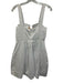 Staud Size 8 White Cotton Blend Lace Up Mini Sleeveless Dress White / 8