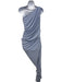 Norma Kamali Size M/36 Blue Poly Blend Asymmetric Maxi Ruched One Shoulder Dress Blue / M/36