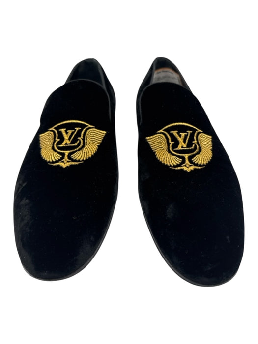 Louis Vuitton Shoe Size 10.5 AS IS Black Suede Solid Loafer Men's Shoes Black / 10.5