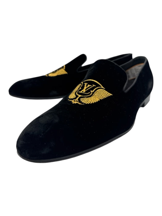 Louis Vuitton Shoe Size 10.5 AS IS Black Suede Solid Loafer Men's Shoes Black / 10.5