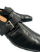 Prada Shoe Size 10 AS IS Black Leather Solid Buckle Detail Men's Shoes Black / 10