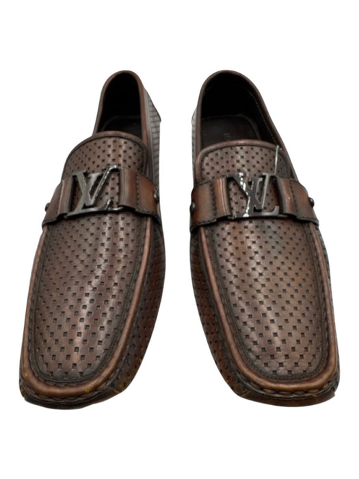 Louis Vuitton Shoe Size 12 AS IS Brown Leather Solid Loafer Men's Shoes Brown / 12