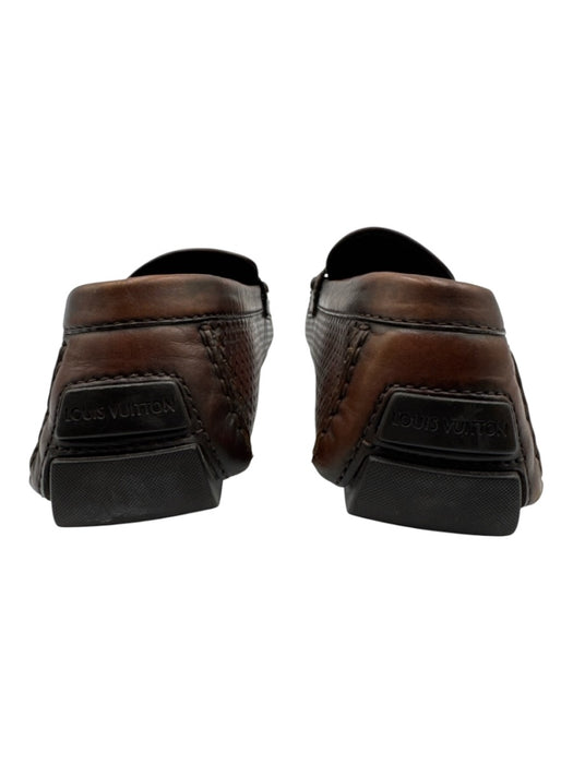 Louis Vuitton Shoe Size 12 AS IS Brown Leather Solid Loafer Men's Shoes Brown / 12