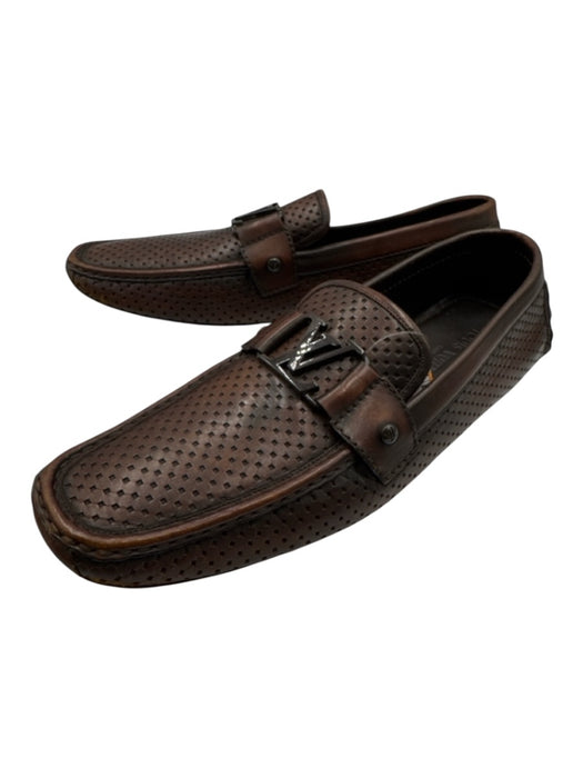 Louis Vuitton Shoe Size 12 AS IS Brown Leather Solid Loafer Men's Shoes Brown / 12