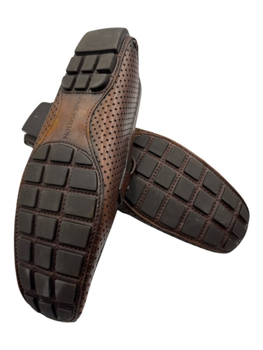 Louis Vuitton Shoe Size 12 AS IS Brown Leather Solid Loafer Men's Shoes Brown / 12