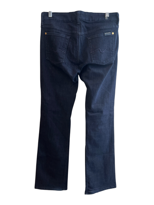 7 For All Mankind Size 30 Dark Wash Cotton Blend Low Rise Zip Fly 5 Pocket Jeans Dark Wash / 30