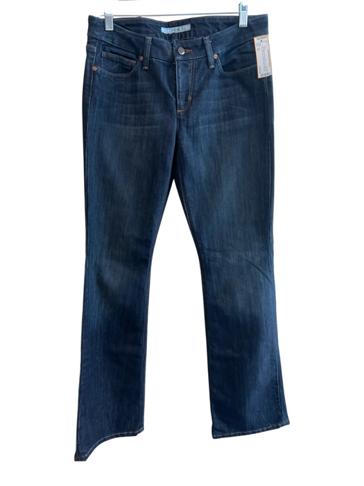 Joes Size 30 Dark Wash Cotton Blend Low Rise Zip Fly Wide Leg 5 Pocket Jeans Dark Wash / 30
