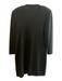 St John Size 10 Black No Fabric Tag Side Pockets Long Sleeve Gold Buttons Dress Black / 10