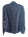 BR Size 2 Black Cotton & Nylon Button Down Long Sleeve cutout accents Floral Top Black / 2