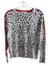 J Society Size S White & Navy Viscose & Polyester Stripped Detail Sweater White & Navy / S