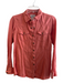 Ariat Size S coral 100% Cotton Button Down Front Pockets Collared Top coral / S