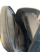 Tumi Black Leather Silver Hardware Multi Pockets Adjustable Strap Backpack Black