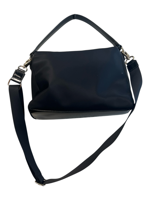 Kate Spade Black Nylon Leather Handle Crossbody Gold Tone Hardware Bag Black / S