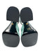Versace Shoe Size 39.5 Seafoam Green Satin Leather Rhinestone Square Toe Pumps Seafoam Green / 39.5