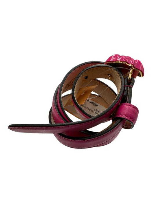 Versace Hot pink Leather Medusa Peg Buckle Belts Hot pink / 32