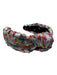 Lele Sadoughi Silver & Multi Metallic & Polyester Fringe Knot Swiss Dot Headband Silver & Multi