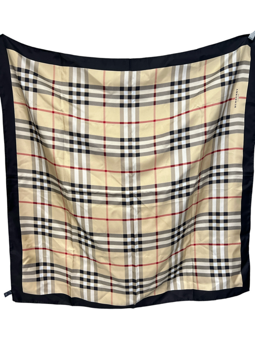 Burberry Brown & Multi Silk Square Burberry print Scarf scarf Brown & Multi / L