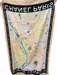 Chanel Pink Blue & Multi No Fabric Tag Logo Road Map print Scarf scarf Pink Blue & Multi / L