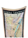 Chanel Pink Blue & Multi No Fabric Tag Logo Road Map print Scarf scarf Pink Blue & Multi / L