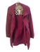 Burberry Brit Size 14 Magenta Polyester Belt Front Zip & Snaps Jacket Magenta / 14