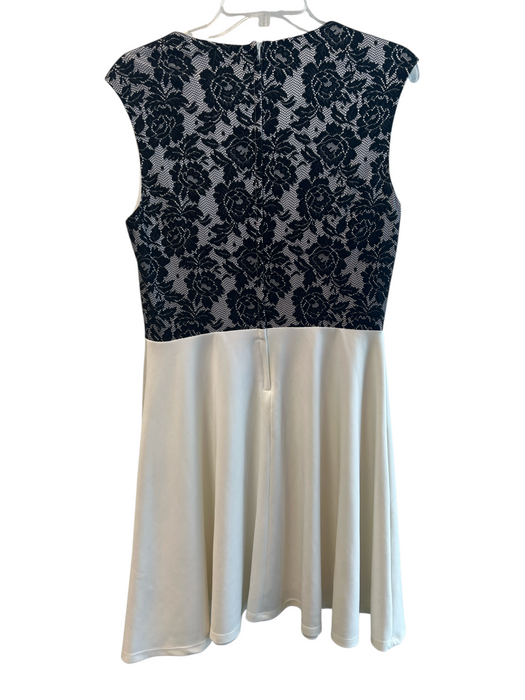 Mark & James Badgley Mischka Size 12 Black Polyester Lace Boning A line Dress Black / 12