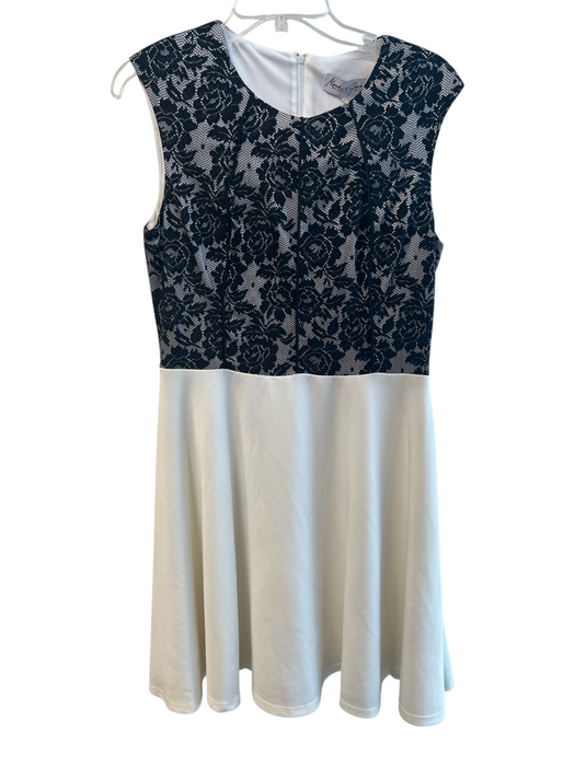 Mark & James Badgley Mischka Size 12 Black Polyester Lace Boning A line Dress Black / 12