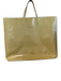 Prada Yellow Patent Leather Double Strap Tote Interior Zip Pocket Bag Yellow / Large