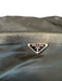 Prada Black Nylon & Leather Silver Hardware Shoulder Dual Pockets Bag Black / Small