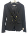 Veronica Beard Size 0 Black Polyester Blend Long Sleeve Double Breast Jacket Black / 0
