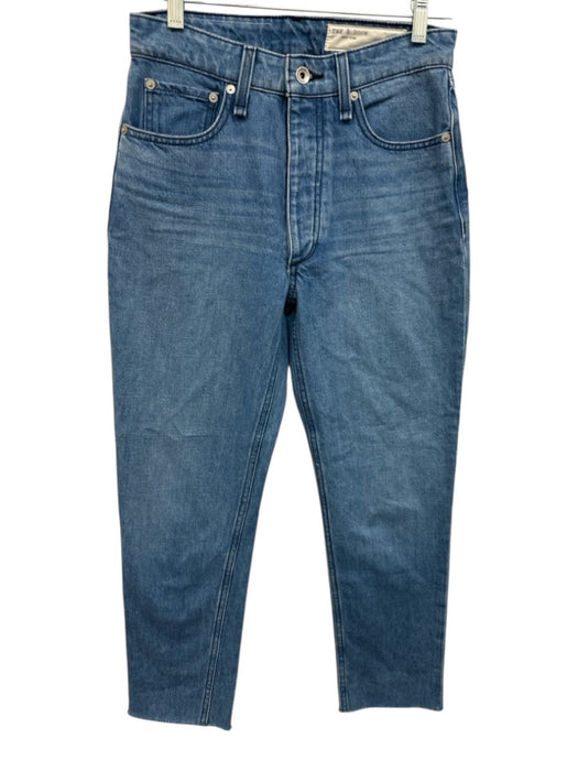 Rag & Bone Size 25 Medium Wash Cotton Denim Button Fly Mid Rise Jeans Medium Wash / 25