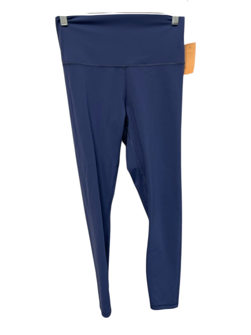 Everlane Size S Blue Nylon & Elastane Wide Waist Band Crop Leggings Blue / S
