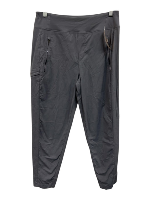 Athleta Size 4/P Slate Gray Nylon & Spandex Drawstring Waist Zip Pocket Pants Slate Gray / 4/P