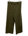 A Loves A Size 28 Olive Green Cotton & Spandex Zip Fly High Rise Wide Leg Pants Olive Green / 28
