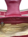 Celine Red, White, Brown Leather Lace Up Magnetic Flap Shoulder Hobo Bag Red, White, Brown / XS