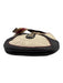 Celine Red, White, Brown Leather Lace Up Magnetic Flap Shoulder Hobo Bag Red, White, Brown / XS