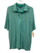 Masters Size L Green Cotton Striped Polo Men's Short Sleeve Green / L