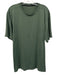 Lululemon Size Est XL Green Synthetic Striped Athletic T Shirt Short Sleeve Green / Est XL