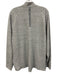 Lululemon Size Est L Gray Synthetic Textured Quarter Zip Men's Long Sleeve Shirt Gray / Est L