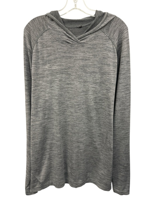 Lululemon Size XL Gray Synthetic Heathered Athletic Hoodie Long Sleeve Shirt Gray / XL