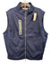 Peter Millar Size L Navy Blue Synthetic Solid Zip UP Vest Men's Jacket Navy Blue / L