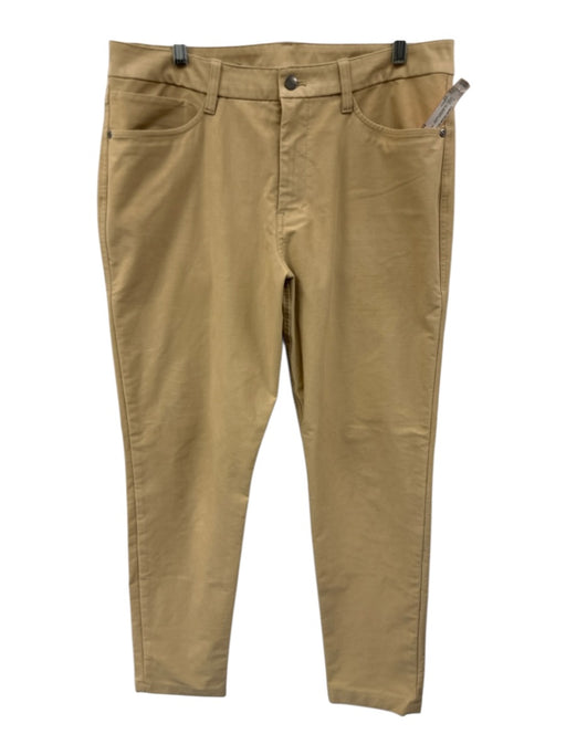 Lululemon Size 33 Beige Synthetic Solid Athletic Khakis Men's Pants Beige / 33